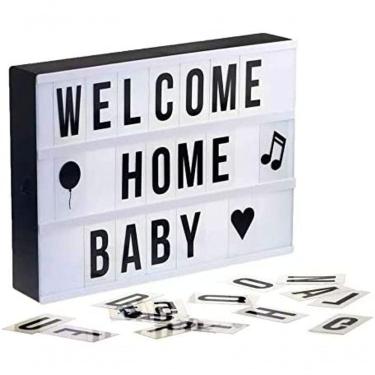 Imagem de Luminária Palavras Letras Light Box Cinema Letreiro Led A4 Letreiro