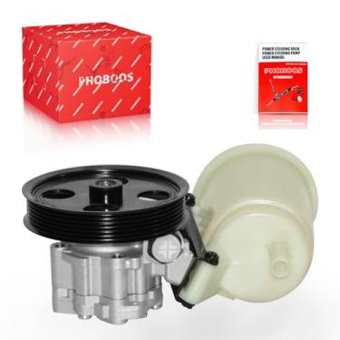 Imagem de PHOBOOS Bomba de direção hidráulica compatível com Dodge Ram 1500 2009-2010, com saída, polia e reservatório, direção suave, baixo ruído, alta durabilidade, ref. 964045R