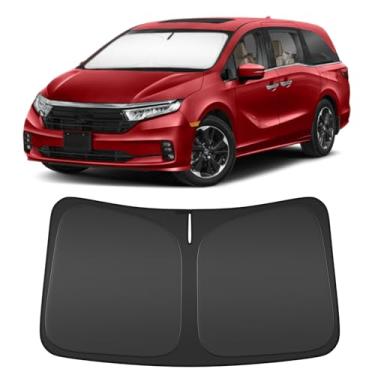 Imagem de Para-sol para para-brisa ODY-ssey 2018-2024 ajuste personalizado protetor de janela frontal dobrável bloqueia os raios UV e mantém o refrigerador do carro