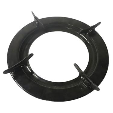 Imagem de Zerodeko Suporte para fogão a gás Suporte de panela de ferro fundido para cozinha altura ajustável resistente adequado para cozinhar a gás uso interno e externo