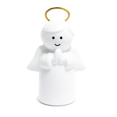 Imagem de Anjo Laqueado com Auréola Dourada para Presépio 36cm