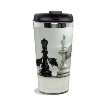 Imagem de Copo Termico Personalizado Jogo Xadrez - Belley, Inox, Copo, Copo