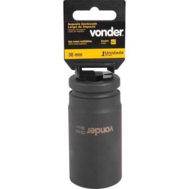 Imagem de Soquete Sextavado Impacto Longo 3/4 30Mm Aço Cromo Vonder