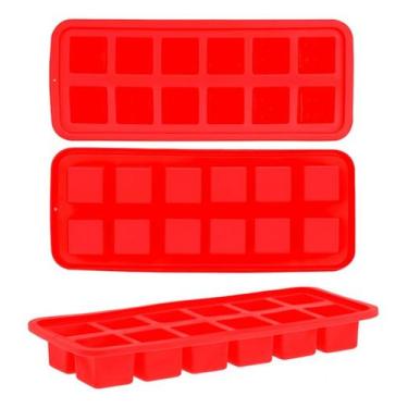 Imagem de Kit 2 Forma De Gelo De Silicone 12 Cubos Flexível Escolha - Art House,