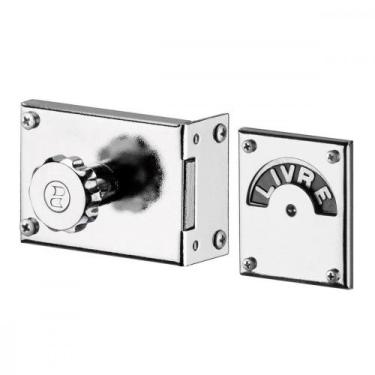 Imagem de Fechadura Fechadura Trinco Wc Livre/Ocupado Cromado Soprano 3009.0180.