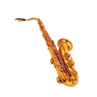 Imagem de Instrumento de saxofone profissional saxofone tenor latão saxofone iniciante instrumento profissional com acessórios (B)