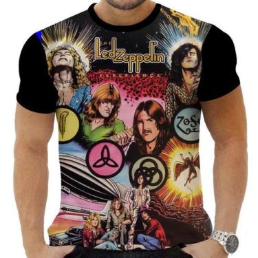 Imagem de Camiseta Camisa Personalizada Rock Clássico Led Zeppelin 10 - Obsidian