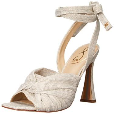 Imagem de Sam Edelman Sandália feminina Lenora com salto, Natural, 7