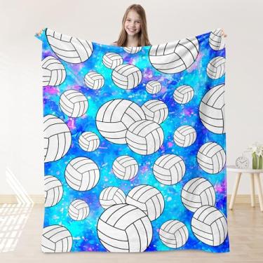 Imagem de Cobertor de vôlei para meninas, presentes de vôlei para meninas, cobertor infantil ultramacio para decoração de quarto de sofá-cama 101,6 cm x 127 cm