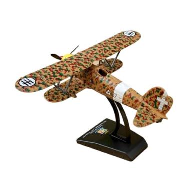 Imagem de MERIGLARE Miniatura de avião de caça em escala 1/72, modelo decorativo para mesa, em liga metálica, ideal para decoração de prateleiras, escritórios e