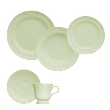 Imagem de Jogo Jantar Chá 30 Peças Cottage Verde Germer Porcelana