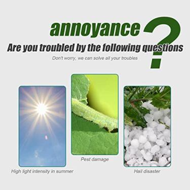 Imagem de Atyhao Rede da Barreira da árvore de 4 Pces, Capa da Proteção da Planta do Jardim de Pano da Malha do Pe Com Cordão, para Plantas Exteriores Internas Vegetais Pássaros 1.5x1m (5)