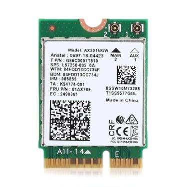 Imagem de HighZer0 Electronics AX201 WiFi 6 Card | Dual Band Wi-Fi | 2.4 Gbps | CNVio2 M.2 WiFi Card for PC | Supports Bluetooth 5.2 | Requires Intel 10th+ Gen CPU with Windows 10+ or Linux | AX201NGW