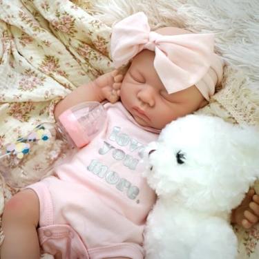 Imagem de Brastoy Bebê Reborn Boneca Menina Silicone Sólido Suave Original (Silicone Sólido Menina 48cm)