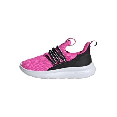 Imagem de Adidas Tênis infantil unissex Lite Racer Adapt 7.0, Rosa lúcido/preto/branco, 13.5 Little Kid