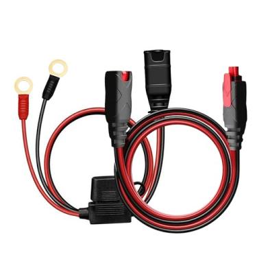 Imagem de GC004 + GC008 X-Connect Combo adequado para carregadores de bateria NOCO, acessórios M10 (3/20.3 cm) XL ilhós terminal, conector de bateria NOCO de substituição, baterias inteligentes, cabo de