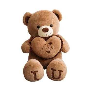 Imagem de Urso De Pelúcia Grande De 100cm I LOVE YOU, Brinquedo Adorável E Macio