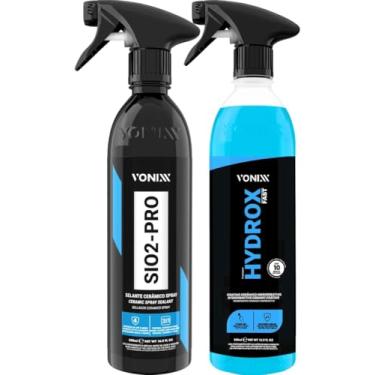 Imagem de Vonixx Hydrox Fast 500ml & Sio2-Pro 500ml Coating Cerâmico Carro Molhado Sio2 Pro Selante Ceramico Spray Proteção 10 Meses