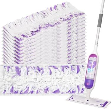 Imagem de Pacote com 11 refis descartáveis de esfregão elétrico para esfregão Swiffer Power, refil de reposição para várias superfícies espessas de 14 camadas sem perfume para limpeza de superfícies de piso