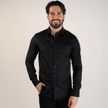 Imagem de Camisa Acostamento Cotton Preta-Masculino