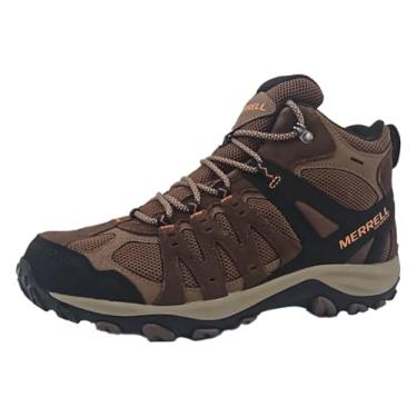 Imagem de Merrell Tênis masculino Accentor 3 Mid – forro têxtil – bico redondo – fecho de renda – design de cano alto, Marrom (Earth Brown), 45