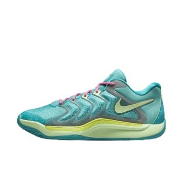 Imagem de Nike KD 17 Tênis de basquete feminino, Cacto empoeirado/geada verde/giz coral/verde vapor, 13.5