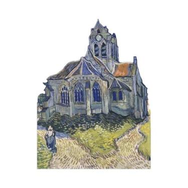 Imagem de Pintura Em Tela De Paisagem Do Mar Com Flores De Íris E Céu Estrelado 