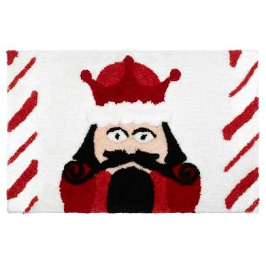 Imagem de Avanti Linens - Tapete de banheiro, 100% poliéster tufado com forro antiderrapante, decoração de casa de férias (quebra-nozes, 51 x 76 cm)