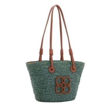 Imagem de Bolsa de Praia Chenson Sacola Palha Pequena Feminina-Feminino