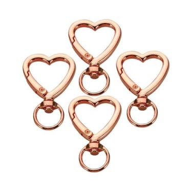 Imagem de Chaveiros De Metal Em Forma De Coração 5/10/20 Peças Acessórios De Har