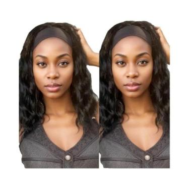Imagem de Peruca Sintética Curta Ondulada E Cacheada Para Mulheres, Fibra Resist