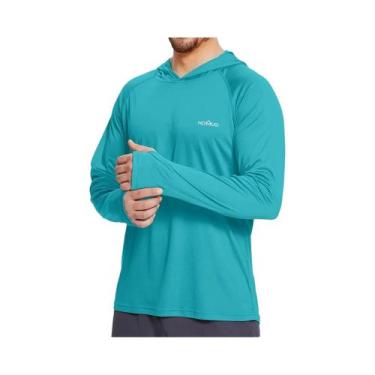 Imagem de Camiseta Com Capuz Masculina Leve De Secagem Rápida Com Proteção Solar