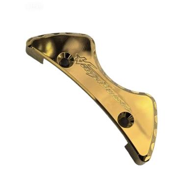 Imagem de Tampa central de tanque de gás de alumínio cromado dourado compatível com Suzuki GSXR1300 Hayabusa 1999-2020