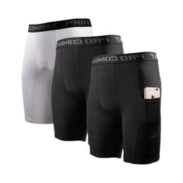 Imagem de Conjunto De 3 Cuecas Boxer Masculinas M-XXL De Secagem Rápida, Preto E