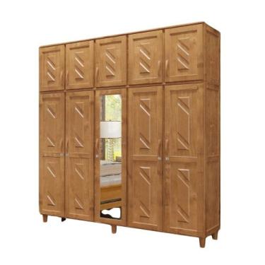 Imagem de Guarda-Roupa Grécia Casal - 5 Portas 3 Gavetas com Espelho - Cavazotto