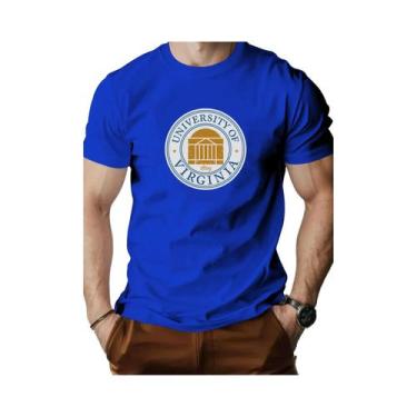 Imagem de Camiseta Masculina De Algodão Com Estampa Da Universidade Da Virgínia,