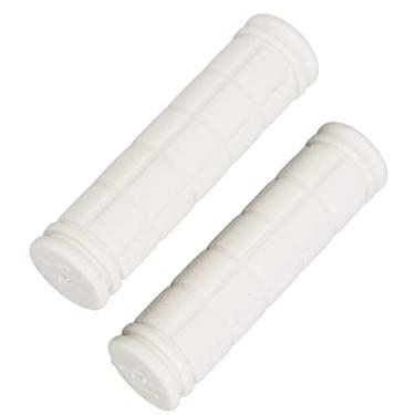 Imagem de HUIOP Punhos de Borracha para Guiador de Bicicleta, Design Ergonômico, Trava Unilateral, Mountain Road, Punhos Bicicleta Urbana, Mais Confortáveis, Evita Torções No Pulso, Alivia a (Branca)