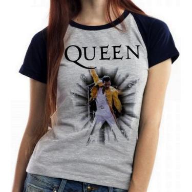 Imagem de Baby look blusa feminina ou Camiseta unissex Queen Freddie Mercury, Ca