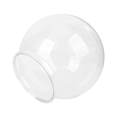 Imagem de Naroote Tigela de Peixe Redonda de Plástico Durável e Elegante Pequeno Tanque de Peixes à Prova de Vazamentos para Decorações de Estante de Mesa, Escritório Interno, Carnaval, Jogos, Festas, (L)