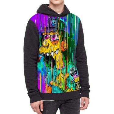 Imagem de Moletom Com Capuz Otto The Simpsons Psicodelico Ref:653, Preto, GG