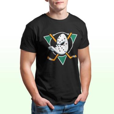 Imagem de Camiseta Super Patos Casual Camisa Time de Hóquei Mighty Ducks Gola Re