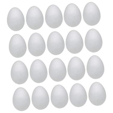 Imagem de oshhni Ovos de Páscoa de espuma artesanal, ovos inacabados, materiais para artesanato, enfeites para decorações DIY, projetos de arte para crianças, 20 Peças 10cm