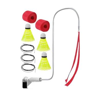 Imagem de KiBcsLic Kit de treino portátil para badminton, prático e, com petecas para quadras de badminton e para uso em casa, Style D