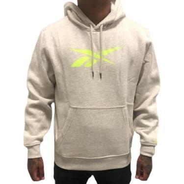 Imagem de Blusa Reebok Vector Hooded Masculino - Bege-Masculino