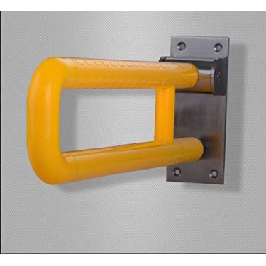 Imagem de Corrimão de banheiro, trilho dobrável para banheiro, trilho dobrável padrão montado na parede, trilho suspenso de suporte de segurança de banheiro de 600 mm, para idosos, deficientes, deficientes