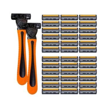 Imagem de Aparelho De Barbear De Segurança Premium De Aço Inoxidável De 3 Camada