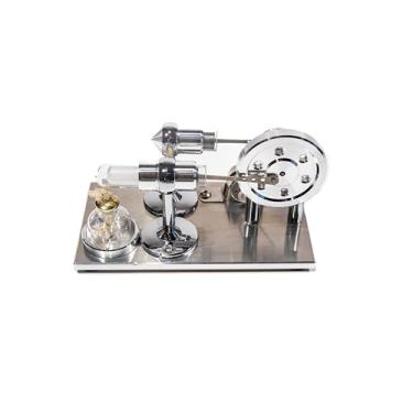 Imagem de GSC International STRLG-ENG: Modelo de motor Stirling - Demonstra termodinâmica, conversão de energia e trabalho mecânico - Ferramenta STEM para experimentos em sala de aula, aulas de engenharia e