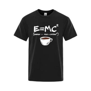 Imagem de Camiseta Masculina De Algodão Para O Verão, Estampa Divertida De Café 