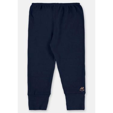 Imagem de Calça Mijão Bebê Menino Azul Marinho Algodão Up Baby-Masculino