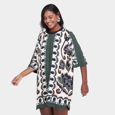 Imagem de Vestido Farm T-Shirt Floral Arabesque Feminino-Feminino